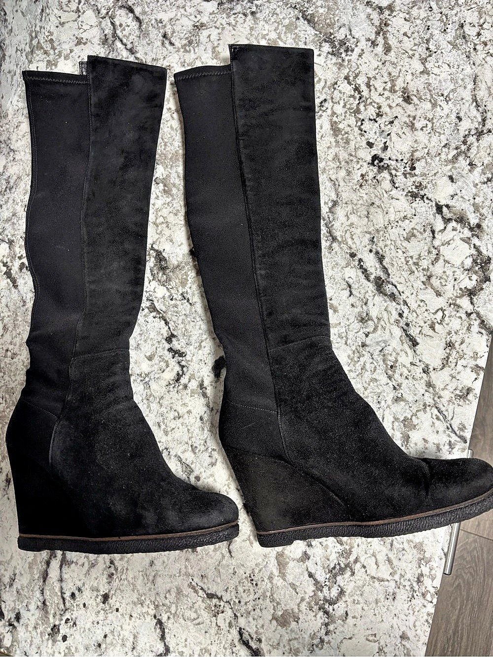Stuart Weitzman Black Over-the-Knee Boots